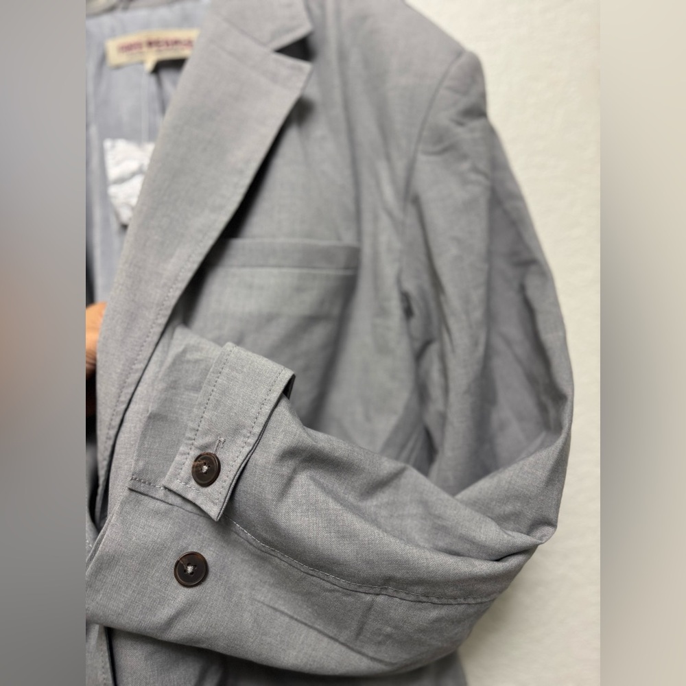 NWOT FREE PEOPLE Agnes Solid Jacket - Heather Grey - Picture 8 of 10